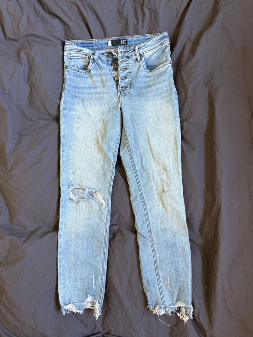 Women’s KUT from the Kloth Light Wash Straight Jeans